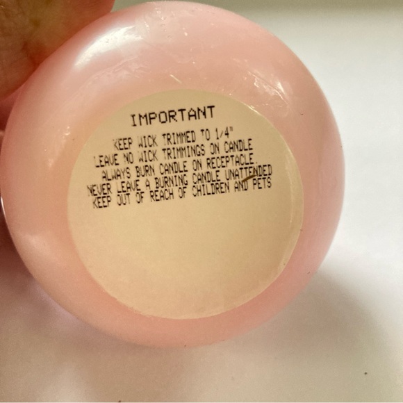 Round Ball Candle Dusty Rose Pink SORBET Scented 6 oz - Picture 4 of 6